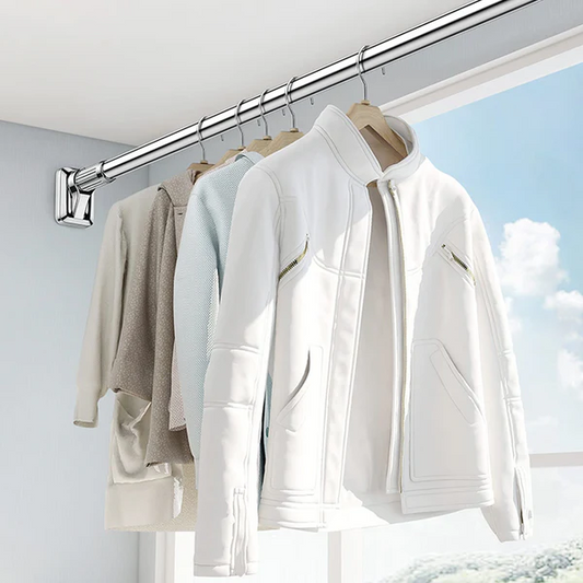 Barra Plegable Cortina Multiusos 🧺😍 - ¡Di adiós al desorden sin hacer huecos! 🛠️🚫 💡 - ¡Súper descuento Black Friday! 40%OFF - Pago Contraentrega 💵 - Envio Gratis 📦🚚